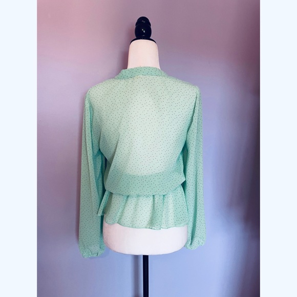 Francesca’s Birdcage Torino polka dot blouse - Picture 3 of 5